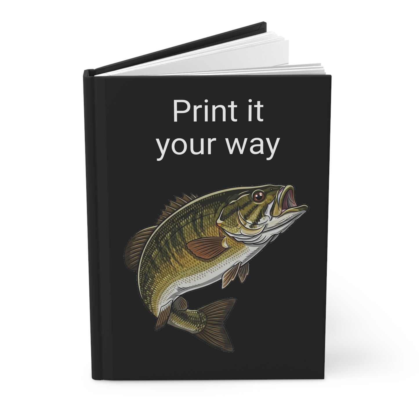 Smallmouth Bass Fishing Enthusiast Hardcover Journal | Customizable Fishing Log, Nature Journal, Gift for Anglers, Outdoor Adventure Diary, Fishing [...]