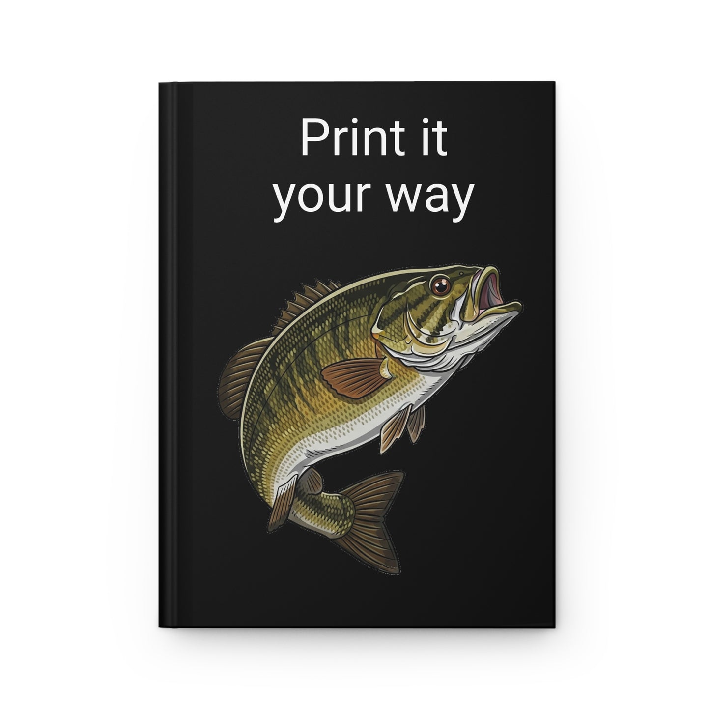 Smallmouth Bass Fishing Enthusiast Hardcover Journal | Customizable Fishing Log, Nature Journal, Gift for Anglers, Outdoor Adventure Diary, Fishing [...]